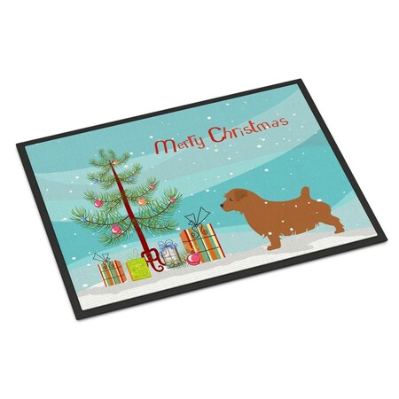 Carolines Treasures Norfolk Terrier Merry Christmas Tree Indoor or Outdoor Mat, 24 x 36 BB2927JMAT